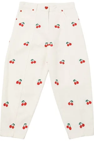 Stella McCartney Embroidered Cotton Gabardine Pants