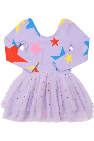 Stella McCartney Embellished Jersey & Stretch Tulle Dress