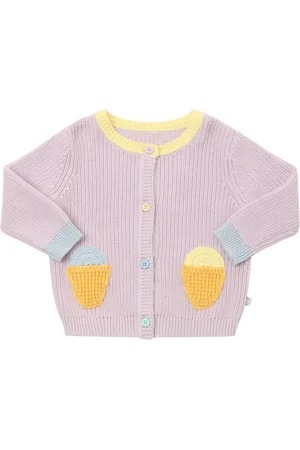 Stella McCartney Cotton Knit Crochet Cardigan