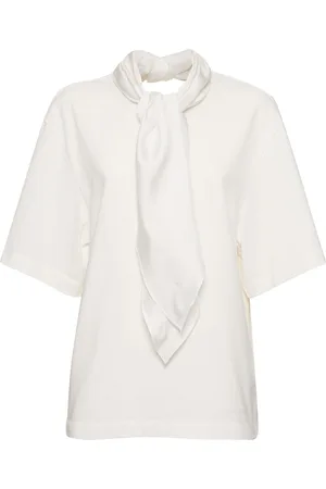 Carven Jersey T-shirt W/ Bow