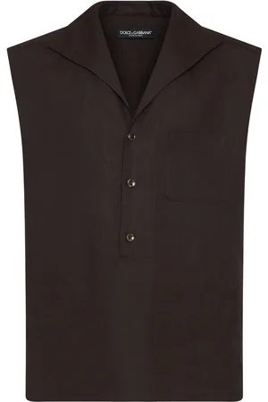 Dolce & Gabbana Sleeveless Linen Shirt