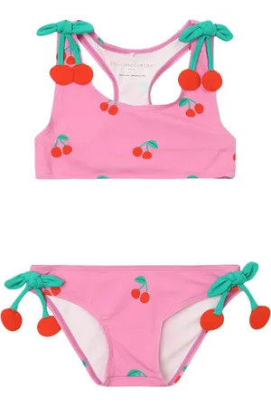 Stella McCartney Cherry Print Poly Bikini W/appliqué