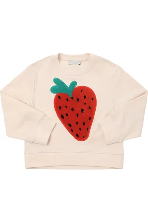 Stella McCartney Strawberry Cotton Crewneck Sweatshirt