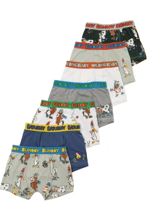 Stella McCartney Set Of 7 Logo Cotton Boxer Briefs