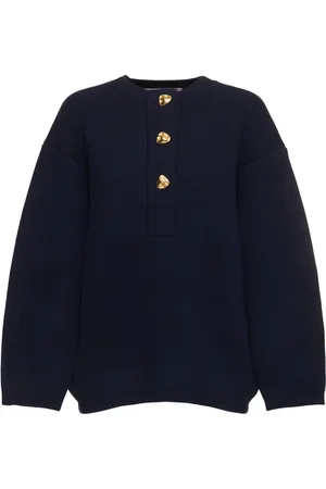 Carven Cashmere Sweater W/ Buttons