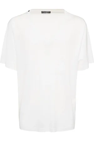 Dolce & Gabbana V-neck Cotton Jersey T-shirt