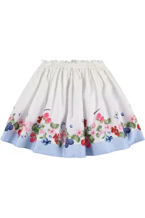MONNALISA Printed Cotton Skirt