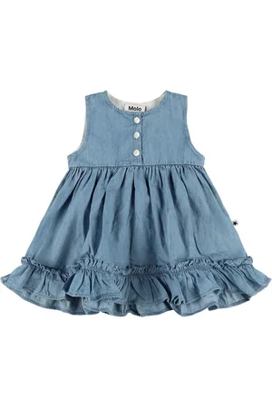 Molo Cotton Denim Sleeveless Dress