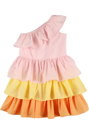 Molo Tiered Organic Cotton Poplin Dress