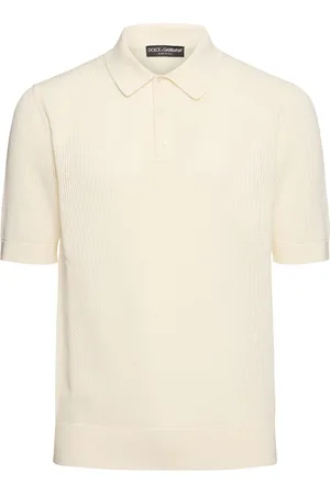 Dolce & Gabbana Short Sleeve Cotton Knit Polo