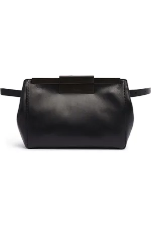 Max Mara Clasp Leather Belt Bag