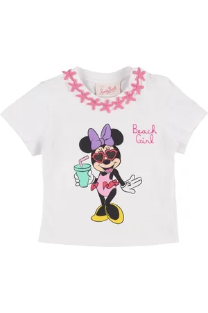 MC2 SAINT BARTH Beach Girl Printed Cotton Jersey T-shirt