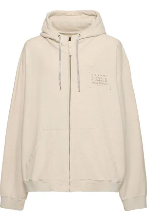 Maison Margiela Logo Cotton Zip Hoodie