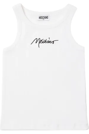 Moschino Logo Cotton Blend Tank Top