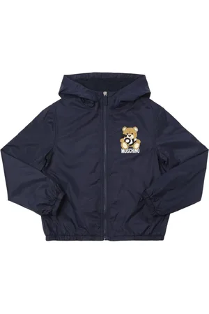 Moschino Printed Nylon Hooded Zip-up Jacket