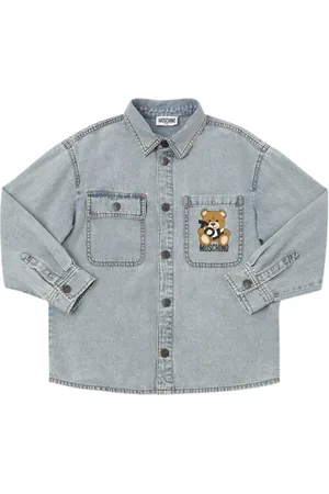 Moschino Printed Cotton Denim Shirt