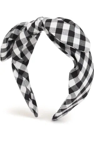 Moschino Checked Cotton Headband