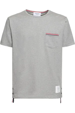 Thom Browne Striped Pocket Cotton T-shirt