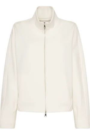 Max Mara Plava Neoprene Zip Jacket