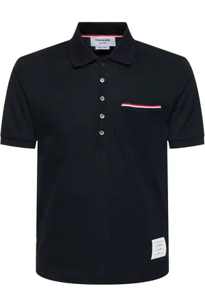 Thom Browne Mercerized Cotton Piquet Polo