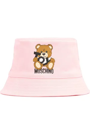 Moschino Check Printed Cotton Bucket Hat