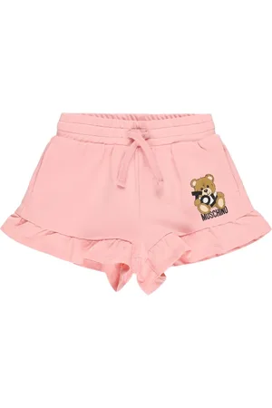 Moschino Logo Printed Cotton Shorts
