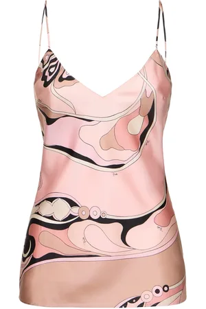 Puccini Printed Silk Twill Camisole