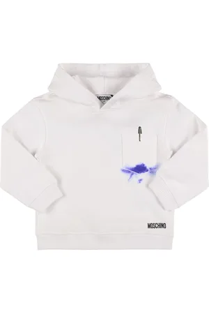 Moschino Printed Cotton Hooded Sweatshirt