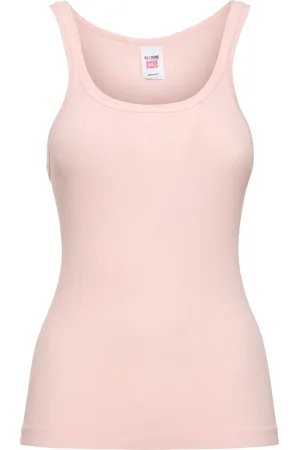 RE/DONE Ribbed Cotton Tank Top