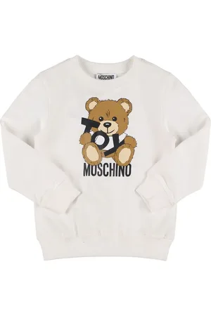 Moschino Printed Cotton Crewneck Sweatshirt