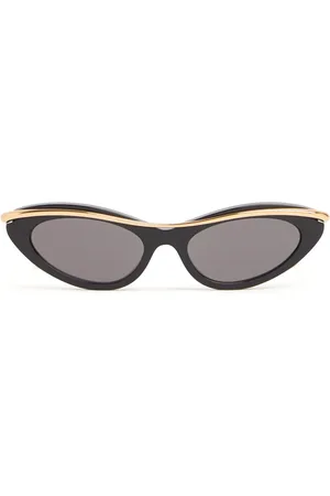 Loewe Signature Cat-eye Metal Sunglasses