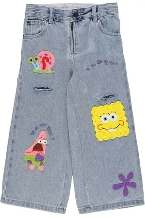 Stella McCartney Embroidered Cotton Jeans