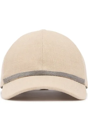 Brunello Cucinelli Embellished Linen Baseball Cap