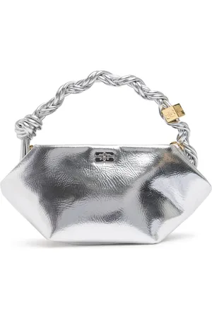 Ganni Mini Bou Recycled Leather Top Handle Bag