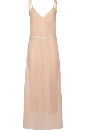 Carven Cotton Organza Midi Slip Dress
