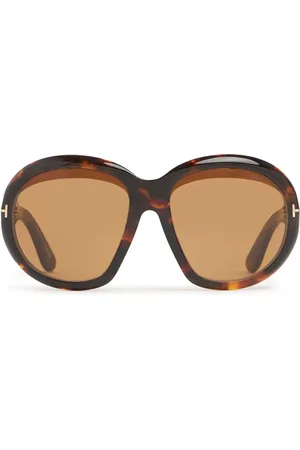 Tom Ford Angelica Round Acetate Sunglasses