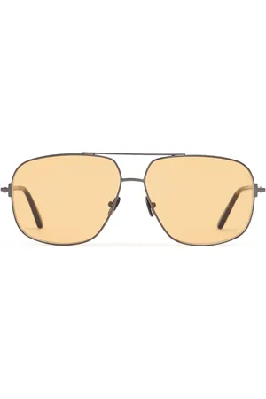 Tom Ford Tex Aviator Metal Sunglasses