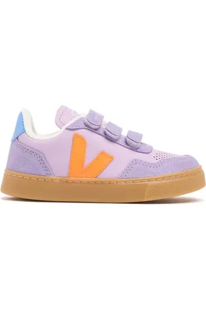 Veja Small V-90 O.t. Leather Strap Sneakers