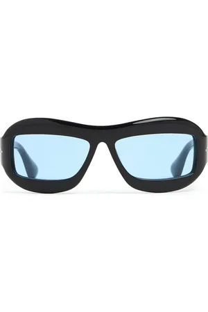 PORT TANGER Zarin Acetate Sunglasses W/rif Blue Lens