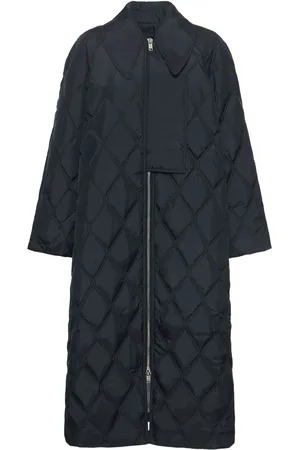 Ganni Quilted Ripstop Nylon Coat