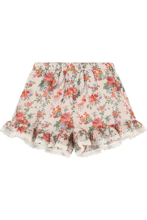 Louise Misha Floral Print Cotton Shorts