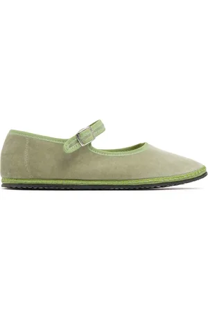 VIBI VENEZIA 10mm Mary Jane Salvia Velvet Slippers