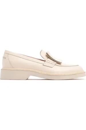 Roger Vivier 25mm Viv Rangers Leather Loafers