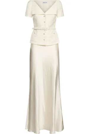 Self-Portrait Tailored Crepe Maxi Dress