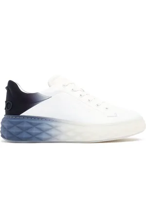 Jimmy Choo Diamond Maxi Leather & Lycra Sneakers