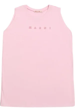 Marni Printed Cotton Jersey Tank Top