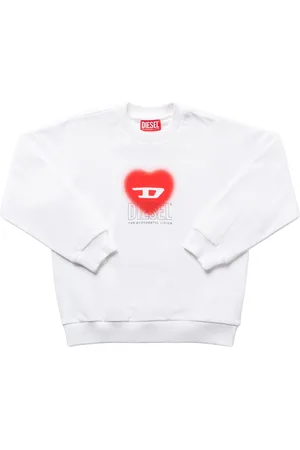 Diesel Printed Cotton Crewneck Sweatshirt