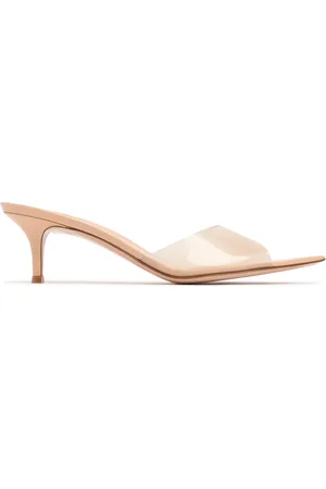 Gianvito Rossi 55mm Elle Plexi Sandal Mules