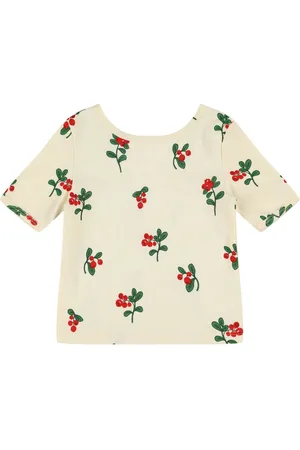 Mini Rodini Printed Cotton Jersey Top
