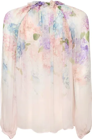 ZIMMERMANN Dawning Printed Viscose Billowed Shirt